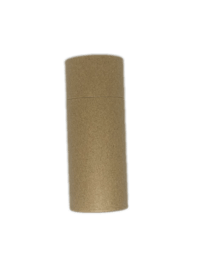 a tan cylinder on a black background